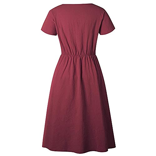 Alleen Abito estivo da donna con scollo a V, a