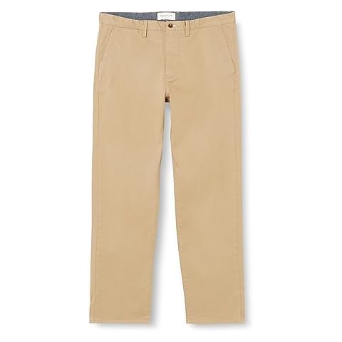 GANT Regular Fit Dark Khaki Chinos Cover