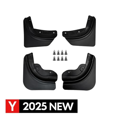 Guardabarros de coche para Tesla Model Y Juniper 2026-2020, protectores contra salpicaduras de rueda 2