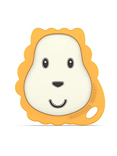 Matchstick Monkey Beißring mit Löwenmotiv, Gelb Cover