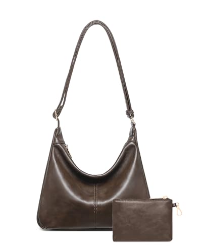 2 Bolsos para Mujer, Cuero Vegano Suave, Hobo y Tote miniatura 1