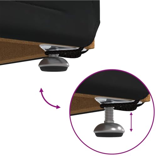 Tabouret moderne noir vidaXL résistant pour optimiser votre cuisine - 5