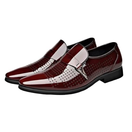 Men's Comfort Orthopedic Dress Shoes, Classic Black Leather Slip-On Point Toe Formal Shoes for Business, Casual, Wedding & Plus Size2