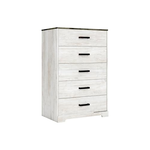 Signature Design by Ashley 5-Drawer Chest, Tall Dresser, 30" W x 46" H - image 1