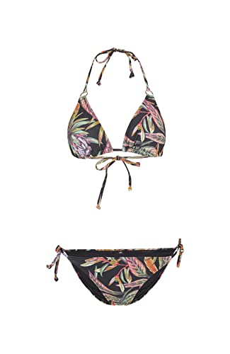 O'Neill Damen Capri-BONDEY Set Bikini, 39033 Black Tropical Flower, Regular