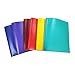 Lightahead 2 Pocket Poly Folders with 3 Prongs fasteners, 12 X 9.3 Inches, in colors Blue Green Orange Yellow Purple Maroon, Pack of 12 , LAE293B