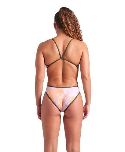 Arena Women's Performance Allover Reversible Challenge Back Swimsuit Pool Bathing Suit4