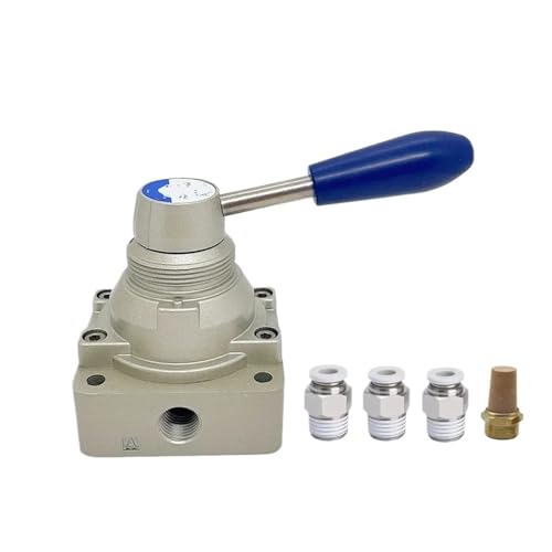 Vanne pneumatique 4HV210-06 contrôle manuel 3 positions levier rotatif raccord 6mm