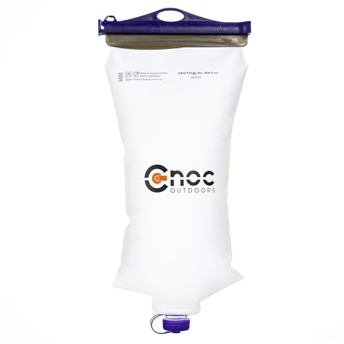 VectoX Extra Durable Water Collection and Filtration Bag 2L Purple - 28mm Neck Compatible with Popular Filters - Wide Opening for Water Collection - Lightweight and Compact - Tethered Cap and Slider