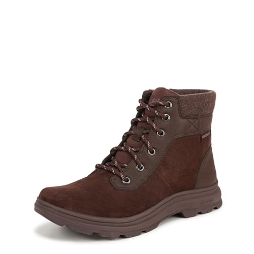 Ryka Womens Women's Brunswick Weatherproof Ankle Boot Chicory Brown Suede Leather 7 M