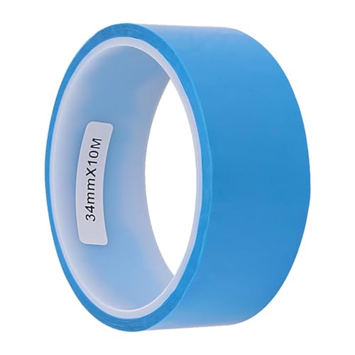 Cinta de llanta de 10 m para bicicleta, sin cámara, 21 mm/25 mm/29 mm/34 mm, color azul, para protección de bicicleta, autoadhesiva, al vacío, sin cámara, para bicicleta de montaña