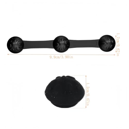DUZEPA 2 PCS Air Fryer Hitzebeständige Magnet-Silikonschnalle, Verhindert, Dass Backpapier-Liner Lebensmittel Abdeckt