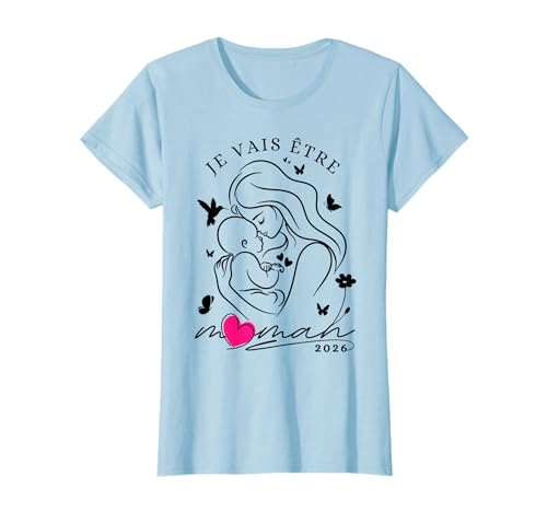 Femme Enceinte Future Maman 2026 Annonce Grossesse Original T-Shirt