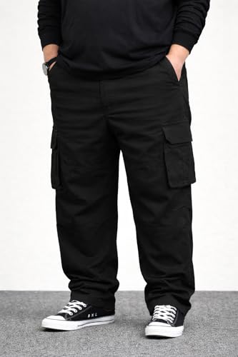 Image of INKKR Men Plus Size Cargo Pants || Plus Cargo Pants Cotton || 2XL-6XL