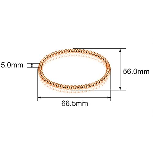 Jude Jewelers Stainless Steel Classic Plain Beaded Style Simple Bangle Bracelet3