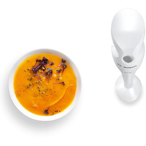 Bosch Frullatore a Immersione MSM6B150, 300W, Impugnatura ergonomica, Facile da usare, Lama Acciaio Inox, Piede frullatore Removibile Lavabile in Lavastoviglie, Bicchiere graduato Incluso, Bianco - immagine 5