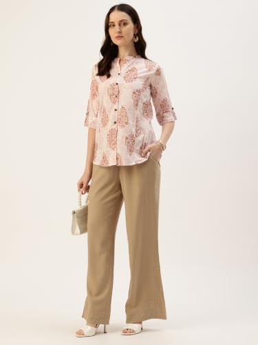 Image of Printed Mandarin Shirt - Casual & Chic (S-3XL)