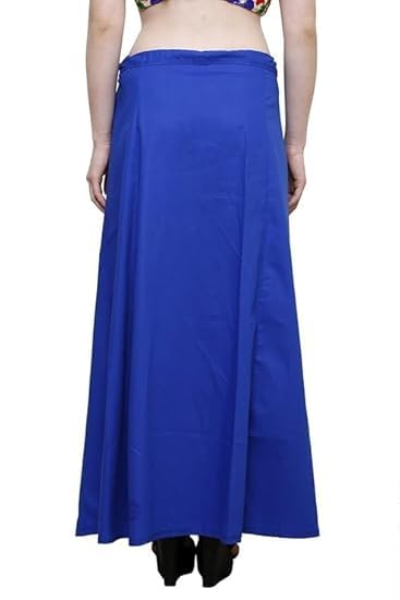 Image of Vlazom Women's Cotton Saree Petticoat - Pack of 5 Inskirts | Soft & Breathable Underskirts | Adjustable Drawstring Waist | Multicolor for Daily & Occasion Wear