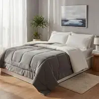 Coberdrom Queen Size Dupla Face Extra Grosso – Edredom Inverno Encorpado, Toque Macio, Conforto Térmico Premium, Aconchegante e Luxuoso (Cinza)