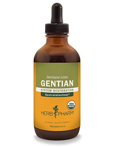 Herb Pharm Certified Organic Gentian Liquid Extract For Digestive Support - 4 Ounce #TOP18