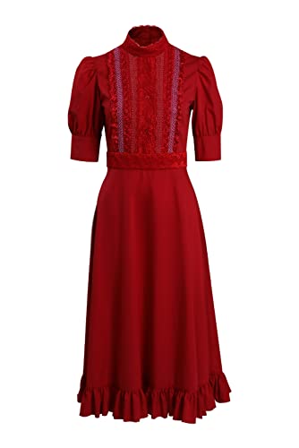 Costume Pearl robe rouge d'horreur X Prequel pour cosplay de carnaval en taille L