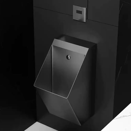 OTQEFTN 304 Stainless Steel Urinals, Wall Mounted Sensor Urinal, Men's Flushing Urinal with Automatic Flush System, Splash Toilet for Bathrooms, Hotels, Shopping