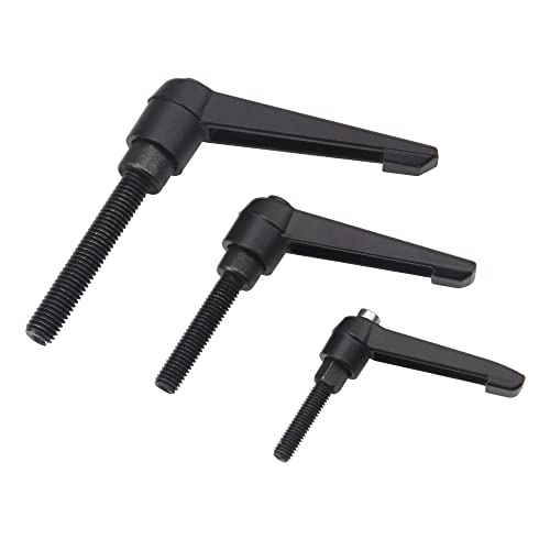 Image of 6Pcs Male Thread Adjustable Handle Machine Knobs Clamping Lever Handle Stud M6 M8 M10