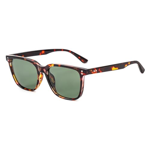 Image of Gleyemor Polarized Mens Square Sunglasses UV400 Protection Sun Glasses