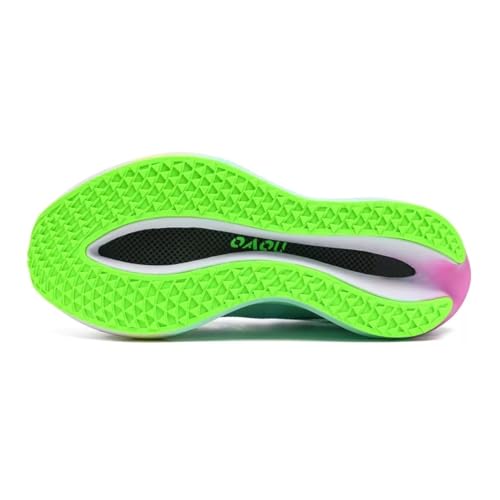 Image of Carbon Plate Marathon Running Racing Shoes Men Stable Support Shock-Relief Ultra-Light TPU Outsole Rebound Sneakers