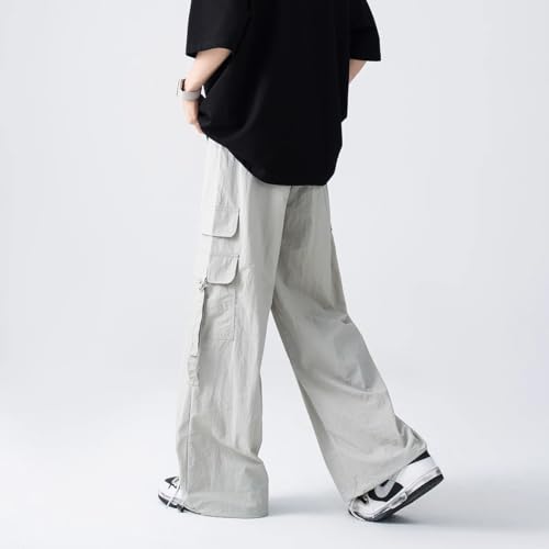 Men's Pants Workwear Lightweight Loose Fit Retro Couple Style Summer Casual Long Pants for Men4