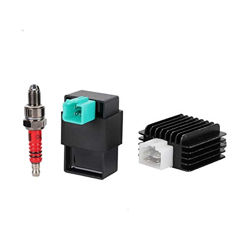 EVGATSAUTO Kit CDI retificador de bobina solenoide de fiação serve para 50cc 70cc 110cc 125cc ATV Qu