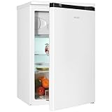 Exquisit Kühlschrank, 107 Liter, 2-in-1, Kühlen & 4-Sterne-Gefrieren, LED-Beleuchtung, kompakt, leise, KS516-4-E-051C weiss