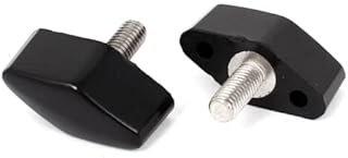 Tool parts M6 x 14mm Thread Rotating Adjustable T Clamping Handle Screw Knob 2Pcs