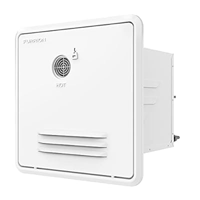 Furrion® RV Tankless Gas 60,000 BTU Water Heater - 18.11" x 18.11" White Door - 2.4 GPM – Vortex Technology steadies temperatures – Propane Gas-Powered Technology, Electric Ignition – 2021128848