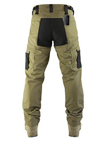 Survival Tactical Gear Lightweight Men’s Ripstop Pants Outdoor Military Camo Cargo Trousers for Camping Hiking (Coyote Brown, M) - Thumbnail 4