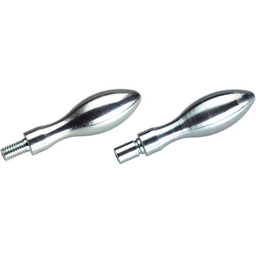 HALDER 24450.0316 Feste Ballengriffe, Stahl, Blank, d1=16 mm/Rostfreier Stahl