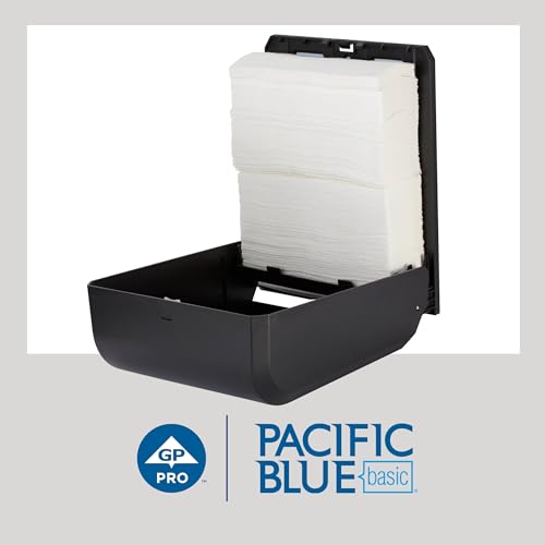 Image of Pacific Blue Basic Recycled Multifold Paper Towels (Previously Branded Envision) by GP PRO (Georgia-Pacific), White, 24590, 250 Towels Per Pack, 16 Packs Per Case (4000 Total), 9.20'' x 9.40