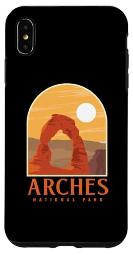 Utah Vintage Retro Hiking Camping Arches National Park �X�}�z�P�[�X iPhone XS Max �p