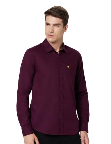 Image of Thomas Scott Men Classic Slim Fit Cotton Casual Full Sleeves Shirt