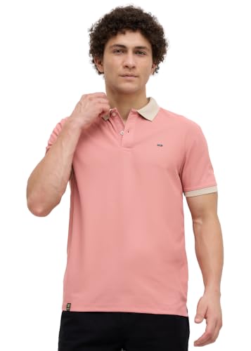 Image of Nostrum Mary Half Sleeve Polo T-Shirt with Two-Tone Collar, Stylish T Shirt for Men, Polo Tshirts for Men, Cotton T Shirt for Man, Casual Tshirt for Mens Boys