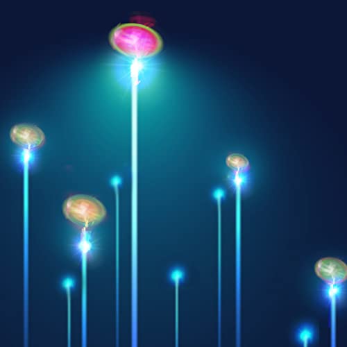 Lpvoqpth 25 Sets Led Flying Set, 25 Slingshot+25 Glow Helicopter-50 Pcs, Flying Toy Outdoor Toys Glow In The Dark Party Supplies Party Favors For Kids 8-12,4-8 - Multicolor