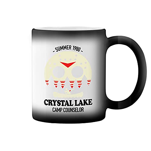 Welcome to Camp Crystal Lake Jason Voorhees Friday the 13th Taza de café negro mágico Mug