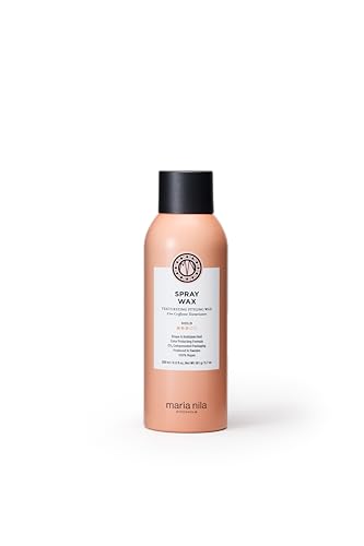 Maria Nila Spray Wax, 200 ml, 3/5, agarre flexible y acabado brillante, hidratación y preservación del color, 100% vegano
