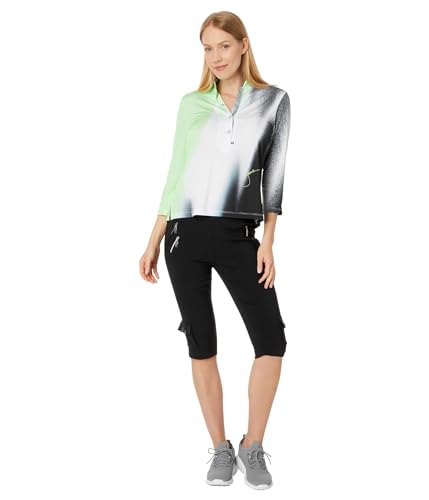 Jamie Sadock Womens 24.5" Skinnylicious Knee Capris Jet Black 8 30.54