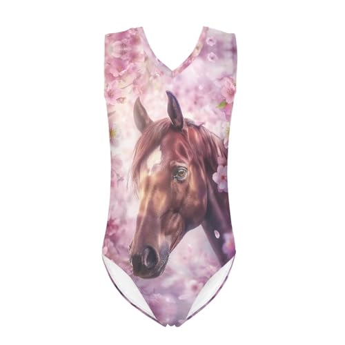 Image of Xpyiqun Swimsuits for Girls 3-14 V Neck Sleeveless Bathing Suit Summer Sport One Piece Swimwear Beach Swimming