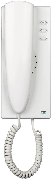 Alpha Communications HT3003/2W 5-Wire Wall Handset; Intercom and Video Extension; Door Release; Full-Duplex; White