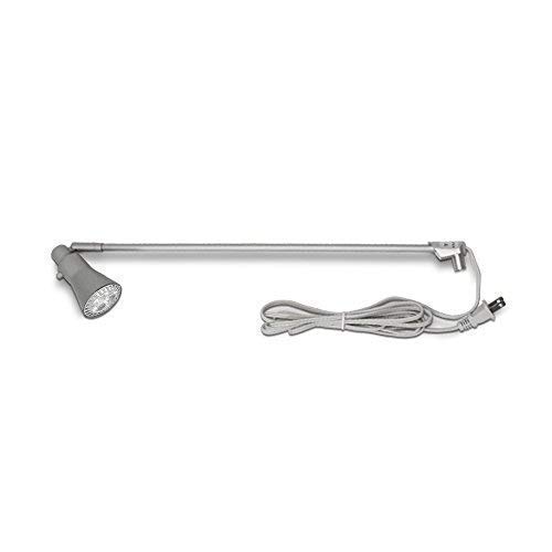 Vispronet Silver Banner Stand Light - Bright LED Light, Solid Aluminum, 8.75ft Power