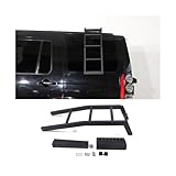 Car Rear Door Ladder Compatible for Land Rover Discovery 3/Discovery 4 2004-2016 Aluminum Alloy Tailgate Ladder Auto External Accessories(Left Door)