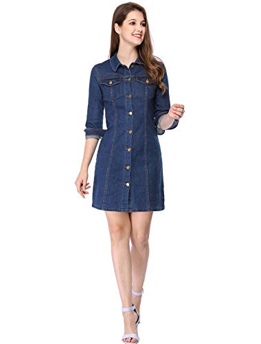 Allegra K Donna 3/4 Manicotto sopra Ginocchio