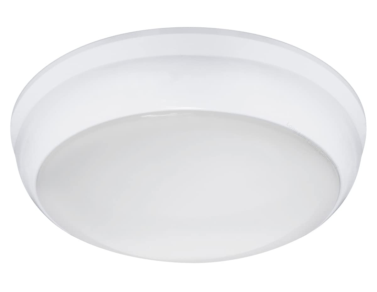 Long Life Lamp Company 18w Round LED Ceiling Light Flush Mount IP54 6500k Bright Daylight Bathroom Hallway Corridor Balcony Porch Garage Utility Room DPCR270